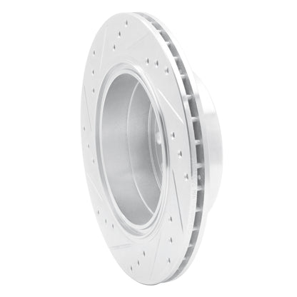 R1 Concepts R1 01-01 Cadillac CATERA Rear Right Drilled & Slotted Silver Brake Rotor