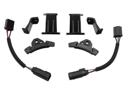 Raxiom 18-23 Jeep Wrangler JL 7-In Headlight Retro-Fit Kit w/ Harness- Black Housing (Clear Lens)