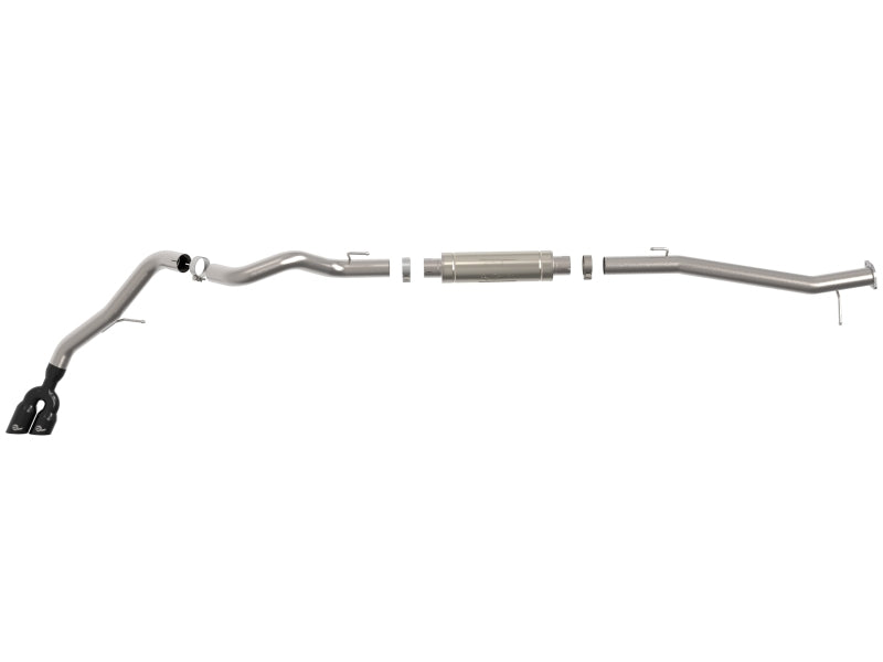 aFe Vulcan Series 3in Stainless Rear-Side Exit Exhaust Sys Black Ford Ranger Raptor 22-26 L4-2.0L