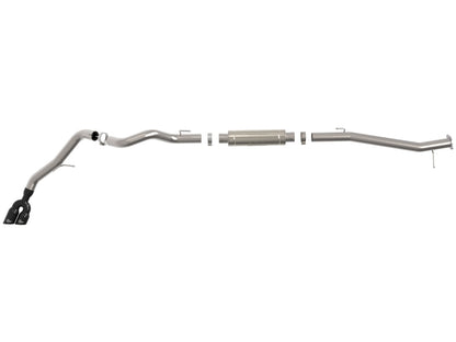 aFe Vulcan Series 3in Stainless Rear-Side Exit Exhaust Sys Black Ford Ranger Raptor 22-26 L4-2.0L