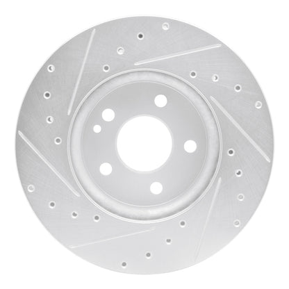 R1 Concepts R1 16-23 Mercedes-Benz Metris Front Right Drilled & Slotted Silver Brake Rotor