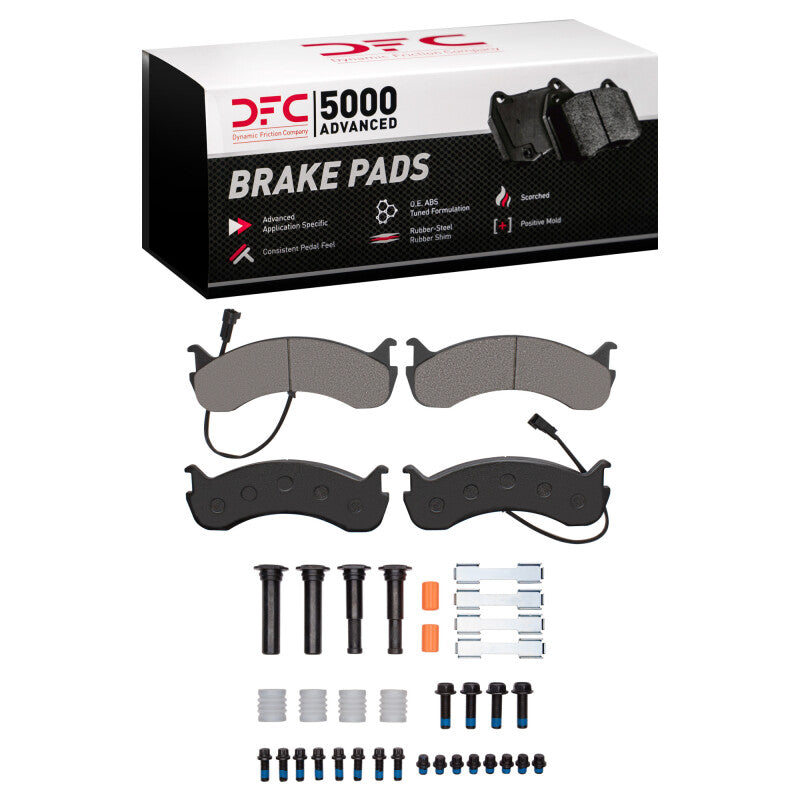 DFC 20-25 Coachmen Mirada Rear 5000 Advanced Semi Metallic Brake Pads and Hardware Kit