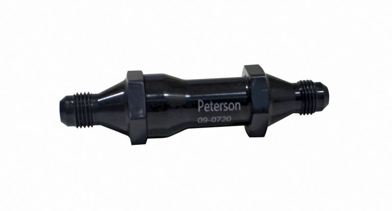 Peterson Fluid Systems Carb Fuel Filter -8AN Long 60 Micron