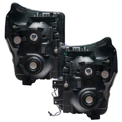 ORACLE Lighting Oracle 11-16 Ford F250/350 LED HL - Black - ColorSHIFT w/ BC1 Controller