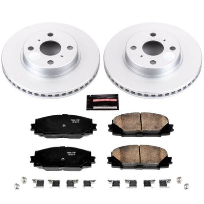 PowerStop Power Stop 2013 Scion iQ Front Z17 Evolution Geomet Coated Brake Kit