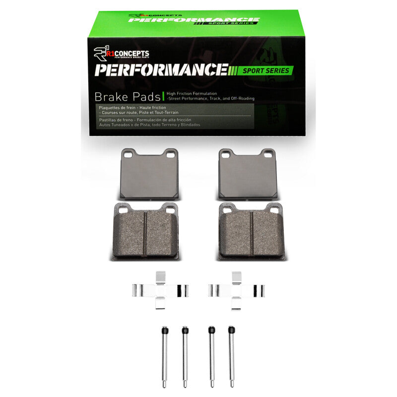 R1 Concepts R1 63-65 Porsche 356 Front Performance Sport Pads & Hardware Kit