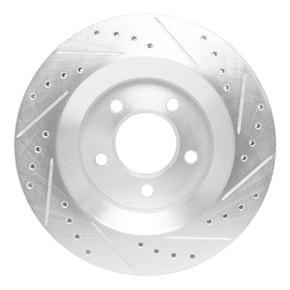 R1 Concepts R1 99-04 Chrysler CONCORDE Front Left Drilled & Slotted Silver Brake Rotor