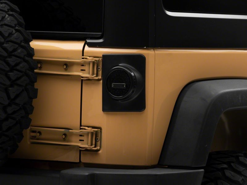 Raxiom 07-18 Jeep Wrangler JK Axial Series Halo LED Tail Lights- Black Housing (Clear Lens)