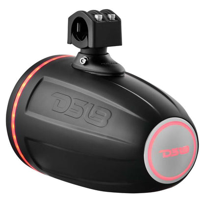 DS18 Marine And Powersports Towers Speakers Not Included 8in RGB LED Lights Black