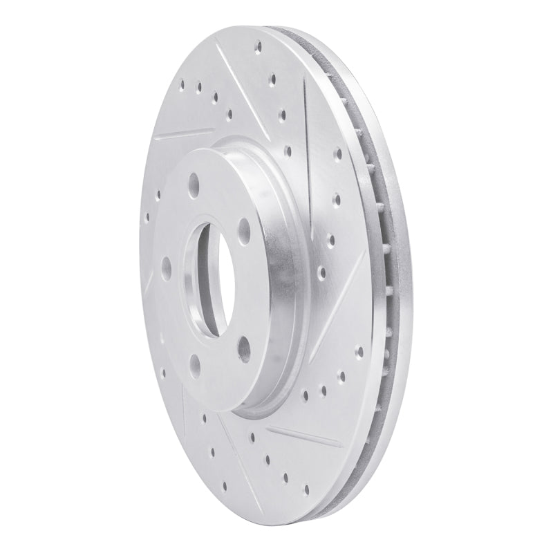R1 Concepts R1 10-13 Ford Transit CONNECT Front Right Drilled & Slotted Silver Brake Rotor