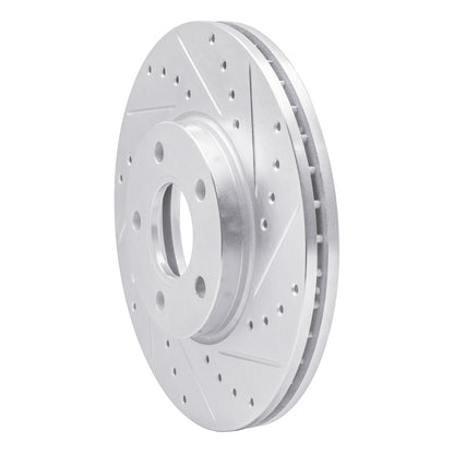 R1 Concepts R1 10-13 Ford Transit CONNECT Front Right Drilled & Slotted Silver Brake Rotor