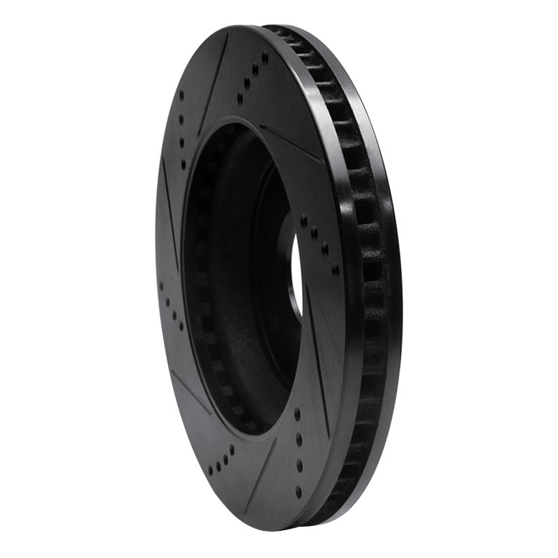 R1 Concepts R1 06-09 Buick Terraza Front Right Drilled & Slotted Black Brake Rotor