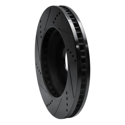 R1 Concepts R1 06-09 Buick Terraza Front Right Drilled & Slotted Black Brake Rotor