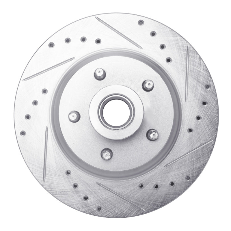 R1 Concepts R1 1969-1973 Chrysler New Yorker Front Right Drilled & Slotted Silver Brake Rotor