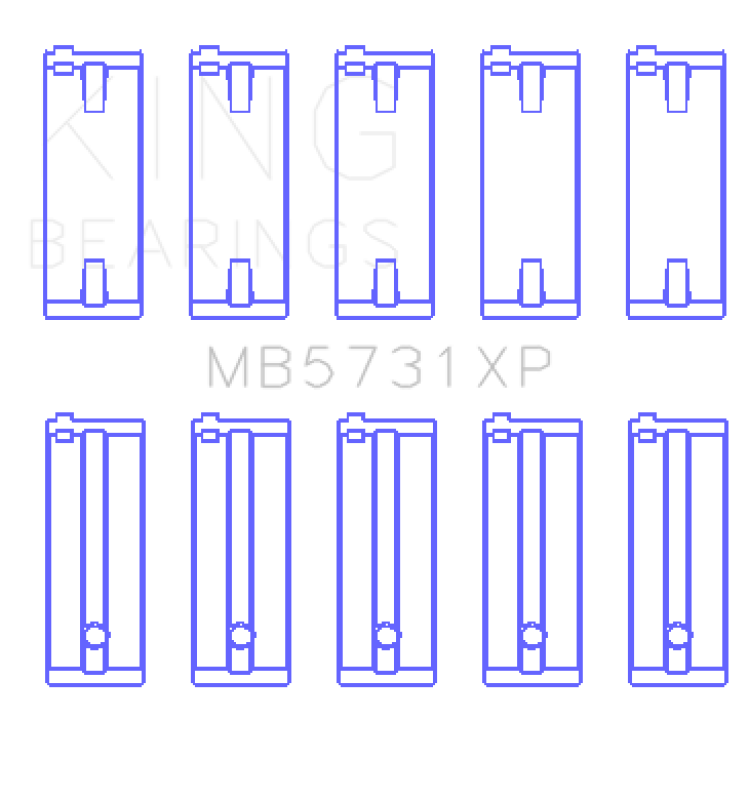 King Engine Bearings Suzuki G13A/G13B/G13Ba/G13Bb (Size +0.25mm) Main Bearing Set