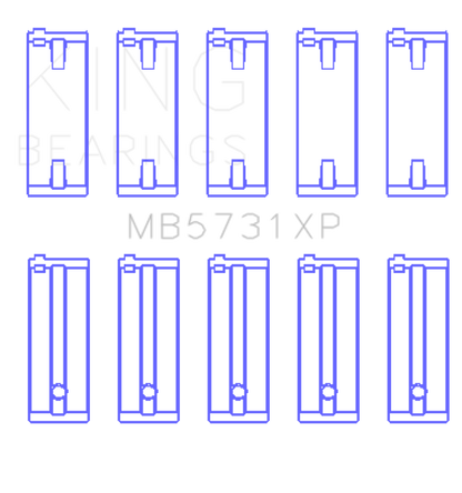 King Engine Bearings Suzuki G13A/G13B/G13Ba/G13Bb (Size +0.25mm) Main Bearing Set