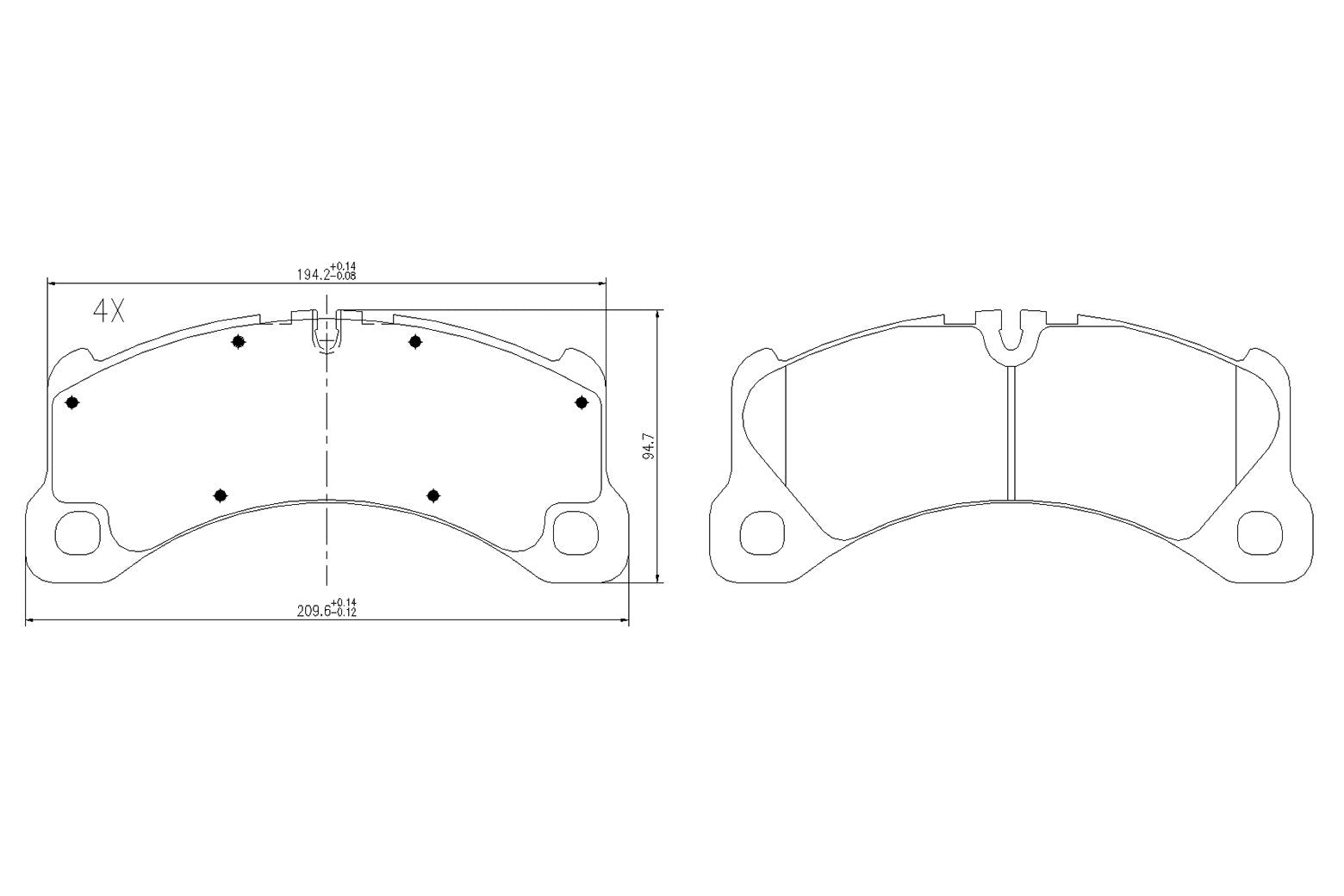 BOGAP A8210255 Brake Pad Set, Disc Brake | ML Performance Car Parts
