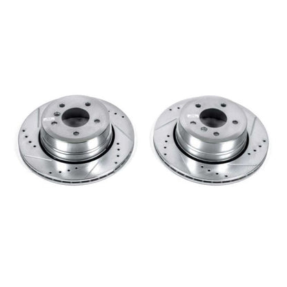 PowerStop Power Stop 06-07 BMW 525xi Rear Evolution Drilled & Slotted Rotors - Pair