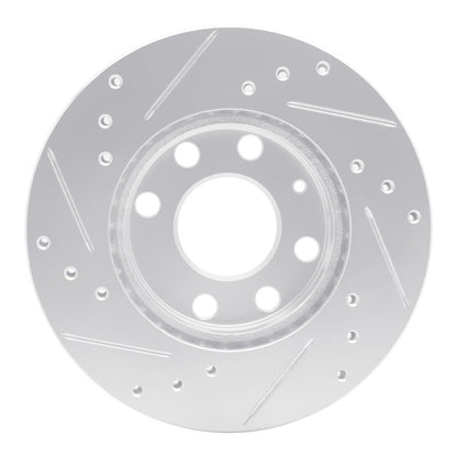 R1 Concepts R1 88-20 Chevrolet CHEVY (Mexico) Front Right Drilled & Slotted Silver Brake Rotor