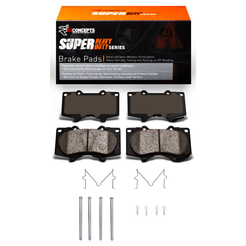 R1 Concepts R1 2000-2025 JAC Frison Front R1 Super Duty Pads & Hardware Kit