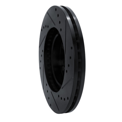 R1 Concepts R1 09-15 Toyota Corolla (Mexico) Front Left Drilled & Slotted Black Brake Rotor