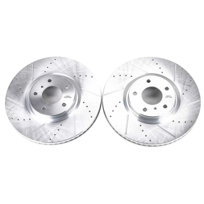 PowerStop Power Stop 07-08 Infiniti G35 Front Evolution Drilled & Slotted Rotors - Pair