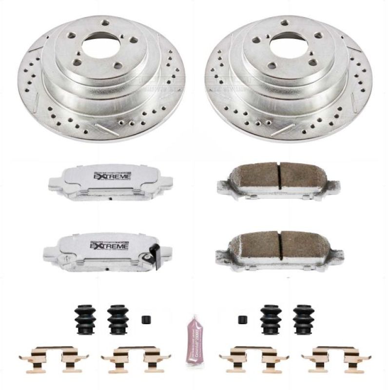 PowerStop Power Stop 98-03 Subaru Forester Rear Z26 Street Warrior Brake Kit
