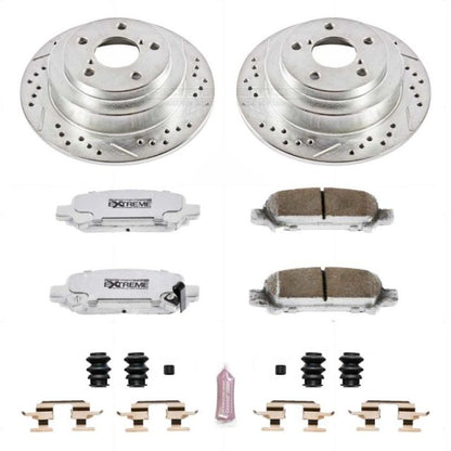 PowerStop Power Stop 98-03 Subaru Forester Rear Z26 Street Warrior Brake Kit
