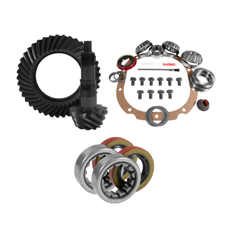 Yukon Gear & Axle Yukon Gear 8.8in Ford 3.27 Rear Ring & Pinion Install Kit 2.25in OD Axle Bearings and Seals