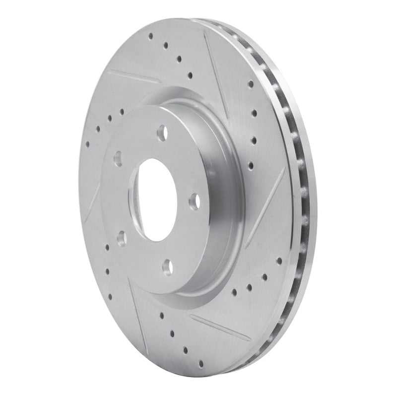 R1 Concepts R1 13-25 Nissan ALTIMA Front Right Drilled & Slotted Silver Brake Rotor