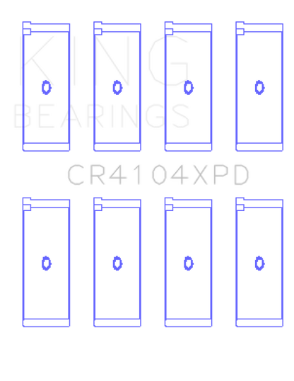 King Engine Bearings Audi ABB/ ABM/ ADP/ PP/ RN (Size 0.25) Connecting Rod Bearing Set
