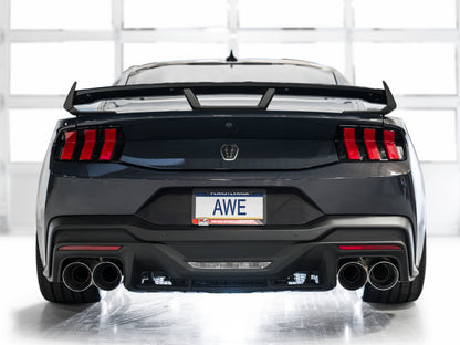 AWE Tuning AWE 2024 Ford Mustang Dark Horse S650 RWD SwitchPath Cat-Back Exhaust w/ Quad Chrome Silver Tips