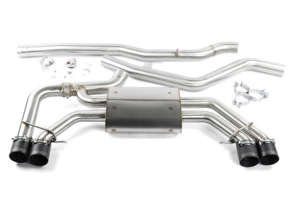 Dinan 18-25 BMW X3 M40i/X4 M40i (G01/G02) Valved Catback Exhaust System - Black Tips