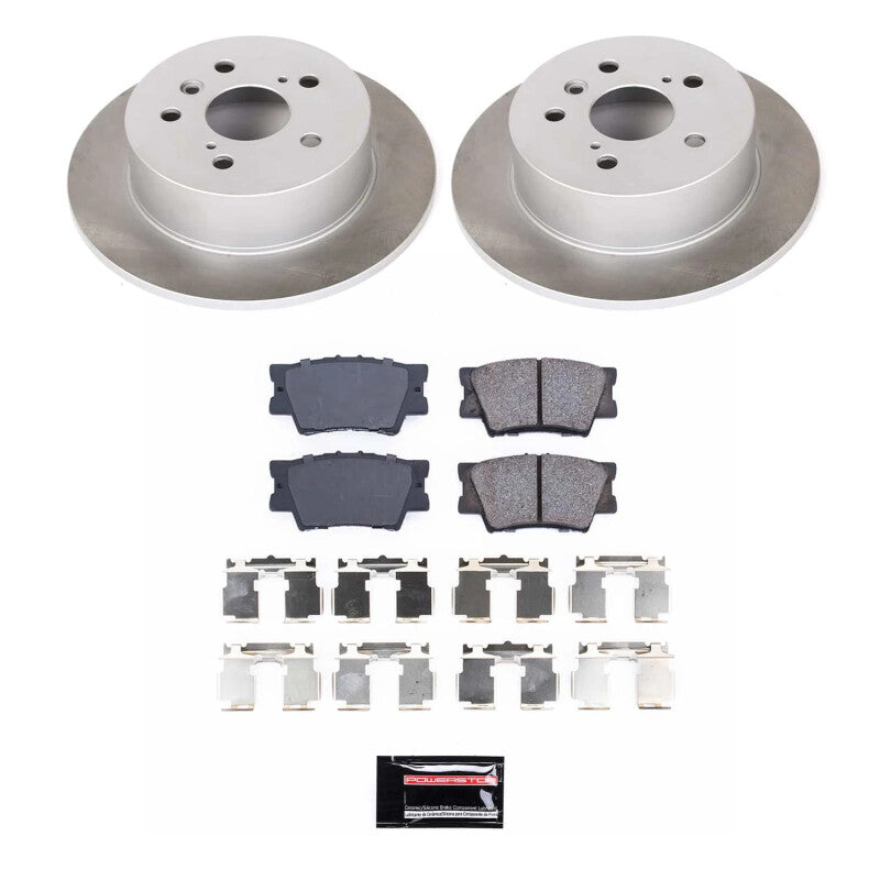 PowerStop Power Stop 12-17 Toyota Camry Rear Semi-Coated Rotor Kit