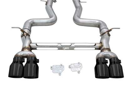 AWE Tuning BMW F8X M3/M4 Track Edition Cat-Back Exhaust - Diamond Black Tips