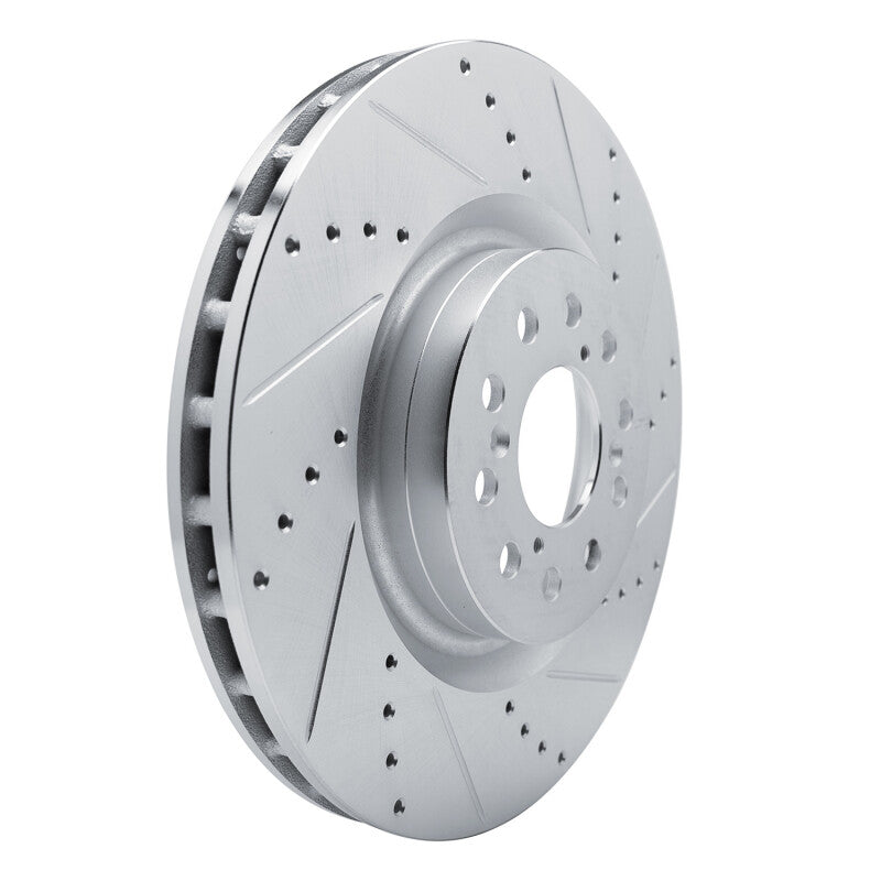 R1 Concepts R1 17-25 Acura Integra Front Right Drilled & Slotted Silver Brake Rotor