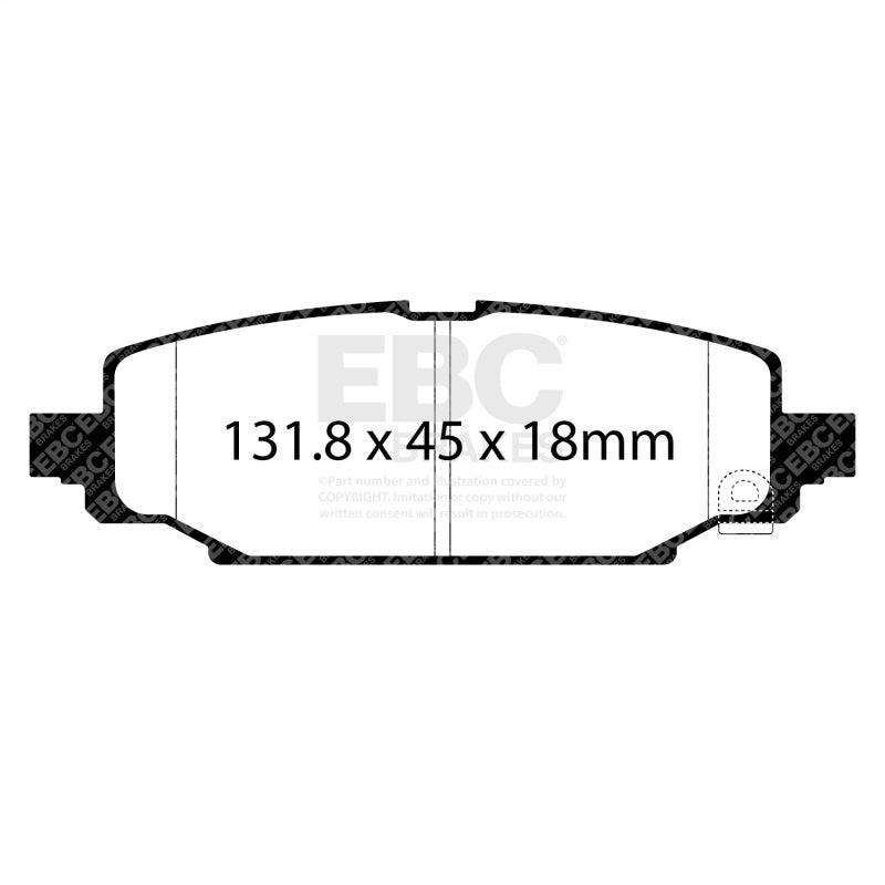 EBC 2018+ Jeep Wrangler (JL) Ultimax Rear Brake Pads