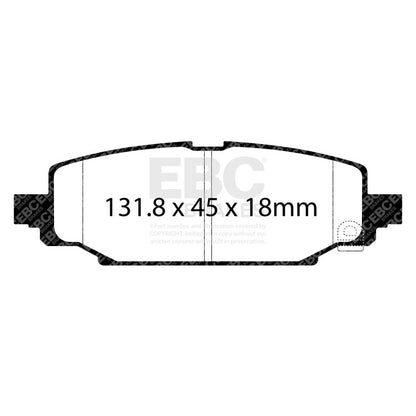 EBC 2018+ Jeep Wrangler (JL) Greenstuff Rear Brake Pads