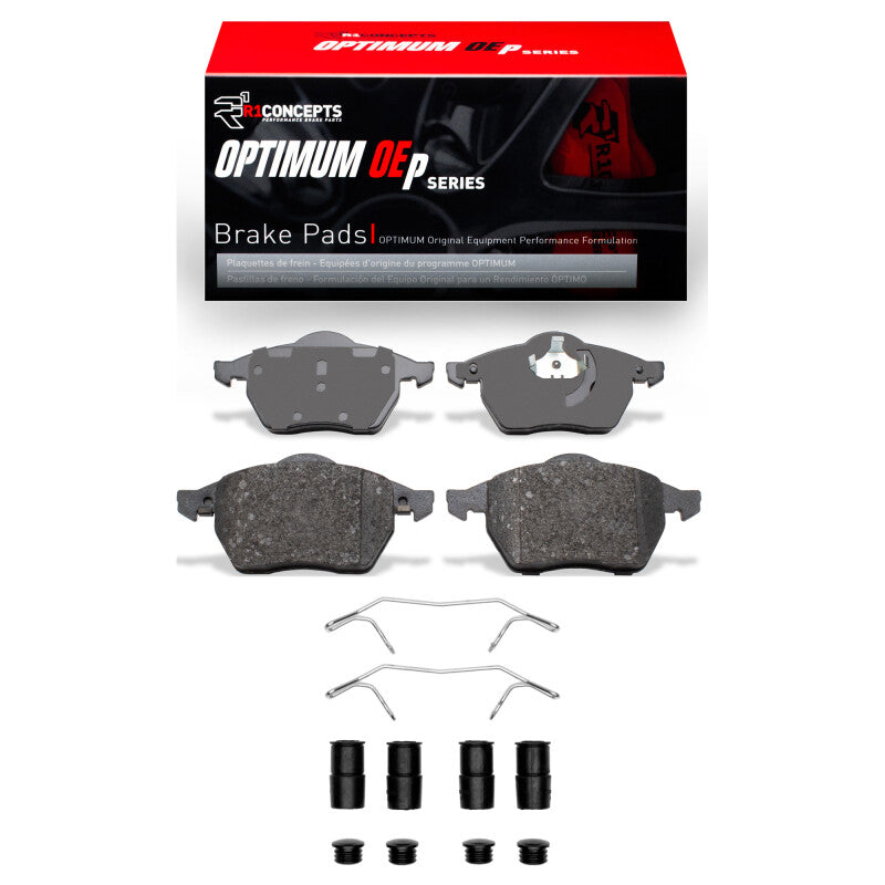 R1 Concepts R1 96-99 Volkswagen Jetta Sedan Front Optimum OE Pads & Hardware Kit