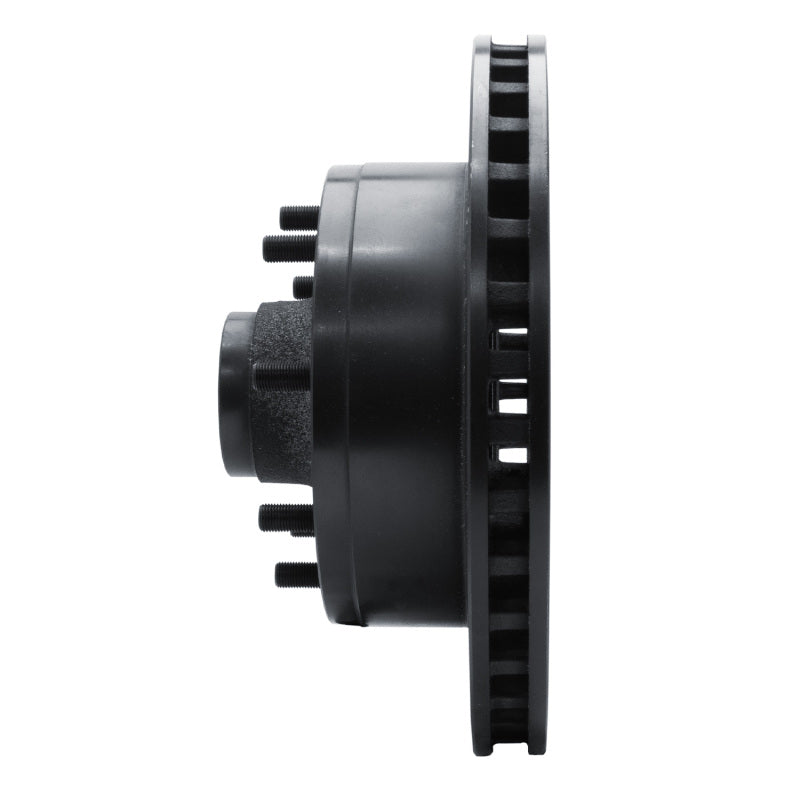 R1 Concepts R1 78-97 Dodge B200 / B200 Van / B250 Front Right Drilled & Slotted Black Brake Rotor