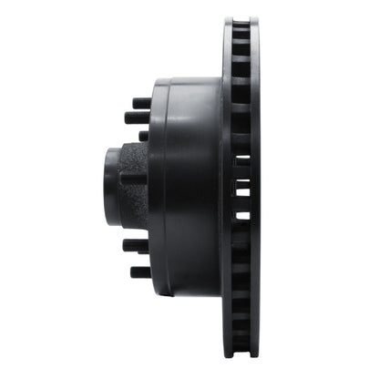R1 Concepts R1 78-97 Dodge B200 / B200 Van / B250 Front Right Drilled & Slotted Black Brake Rotor