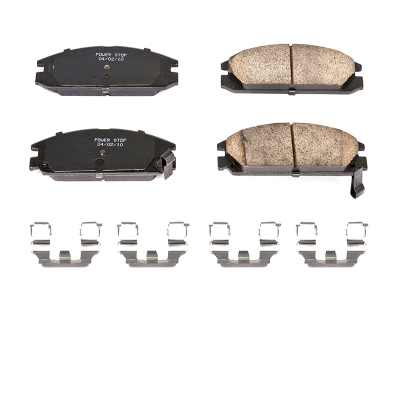 PowerStop Power Stop 86-89 Acura Integra Front Z17 Evolution Ceramic Brake Pads w/Hardware