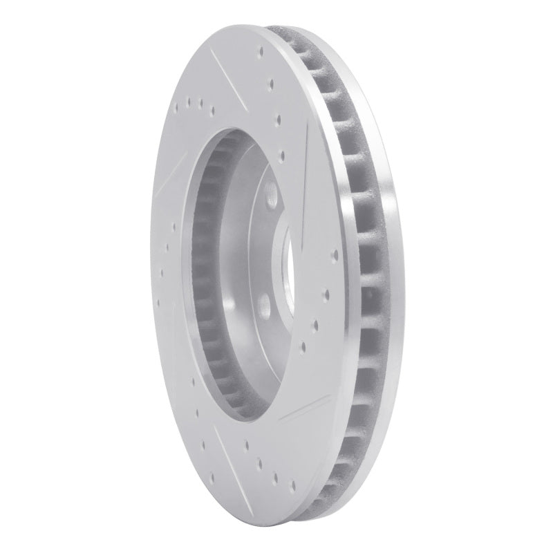 R1 Concepts R1 87-90 Chrysler Town & Country Front Left Drilled & Slotted Silver Brake Rotor