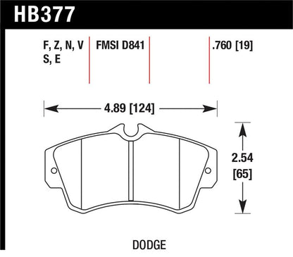 Hawk Performance Hawk SRT4 HP+ Street Front Brake Pads