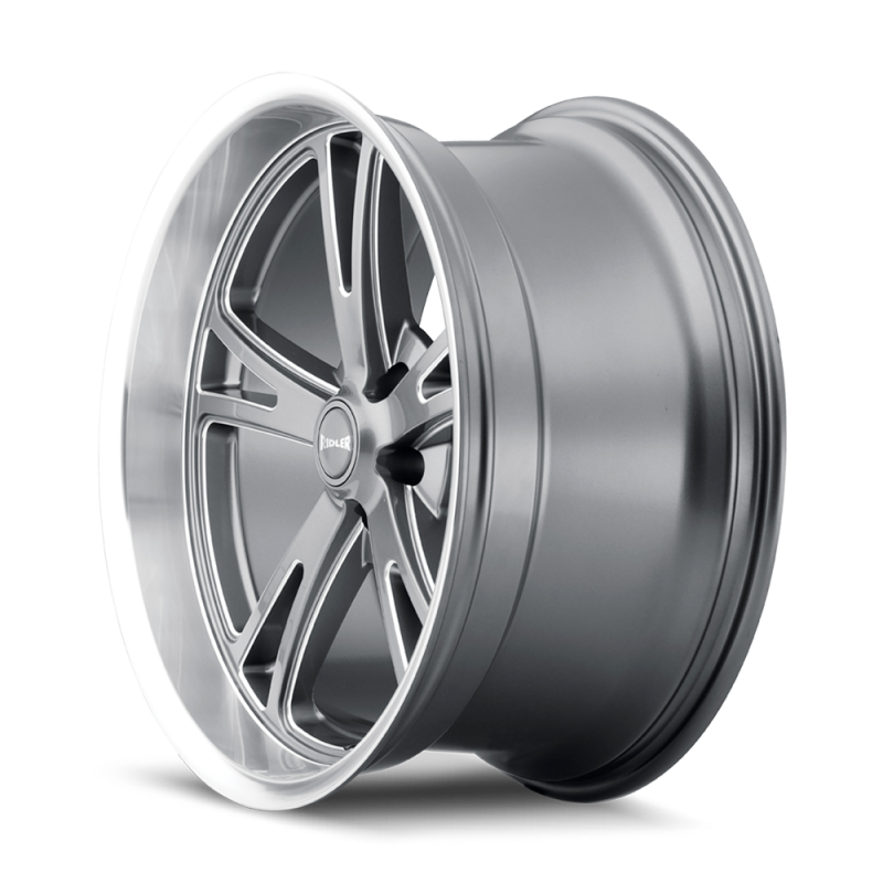 Ridler Wheels Ridler 606 17x8 / 5x120.65 BP / 0mm Offset / 83.82mm Hub Gloss Grey Machined Wheel