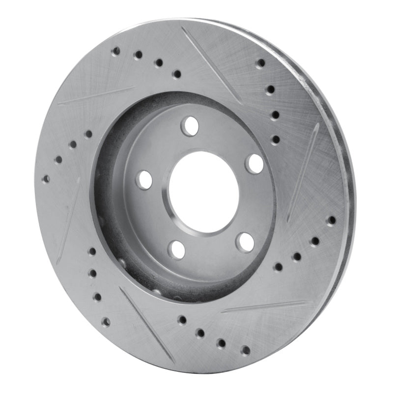 R1 Concepts R1 95-99 Dodge Neon (USA/Canada) Front Left Drilled & Slotted Silver Brake Rotor