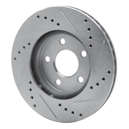R1 Concepts R1 95-99 Dodge Neon (USA/Canada) Front Left Drilled & Slotted Silver Brake Rotor