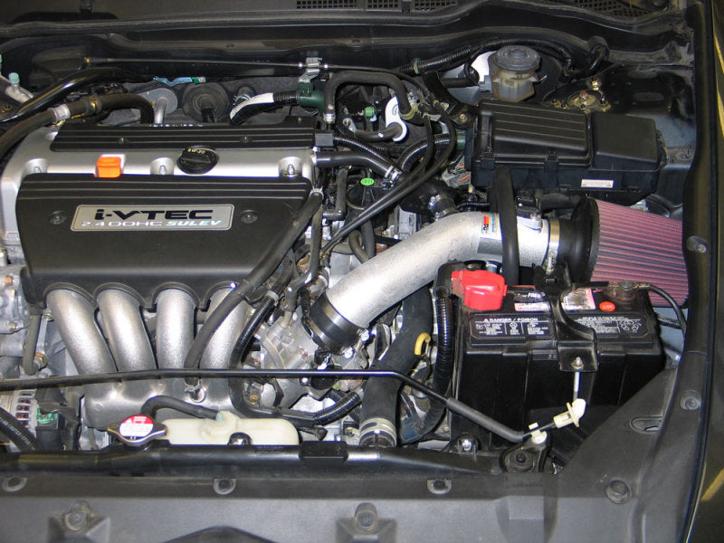 K&N Engineering K&N 05-07 Honda Accord L4-2.4L Silver Typhoon Short Ram Intake