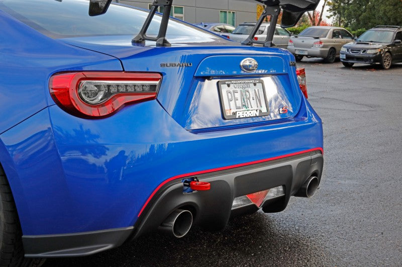 Perrin Performance PERRIN 13-26 Subaru BRZ / 13-20 Scion FRS & Toyota 86 / 22-26 GR86 Tow Hook Kit (Rear) - Red