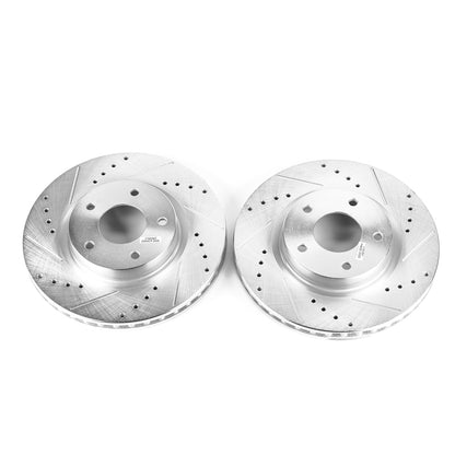 PowerStop Power Stop 13-19 Nissan Altima Front Evolution Drilled & Slotted Rotors - Pair